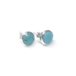 5mm and 6mm Sterling silver Turquoise earrings