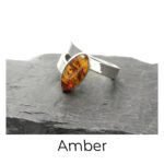 Amber Gemstone ring
