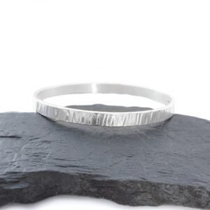 B213-sterling silver bark bangle, available in 4 sizes