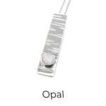 B214-sterling silver and opal pendant.