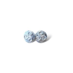 Triskelion Sterling Silver Earrings